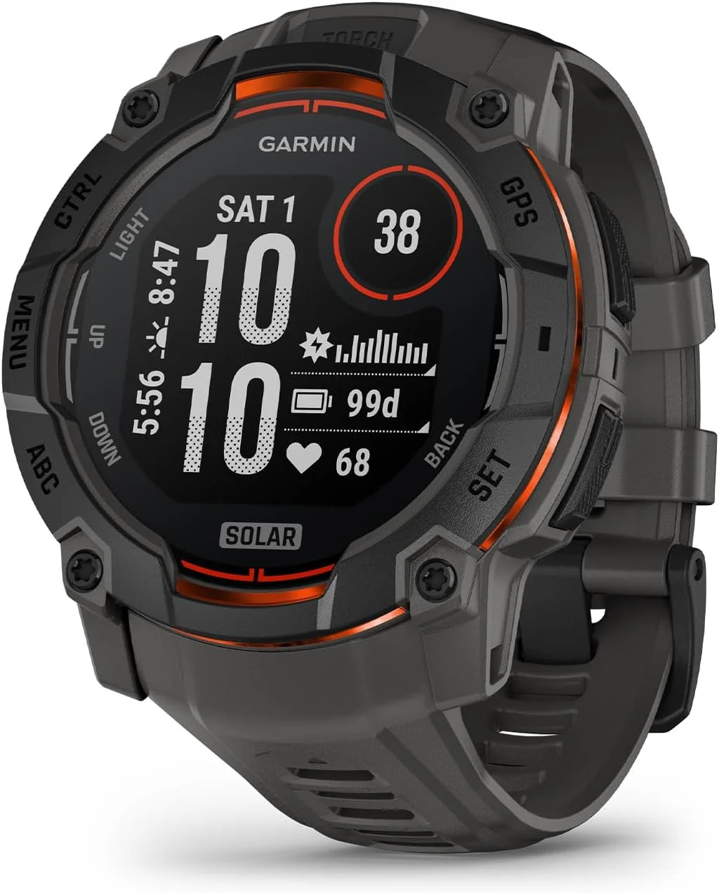 Zegarek Garmin Instinct 3 GPS, 50mm, Smartwatch, solarny, czarna ramka