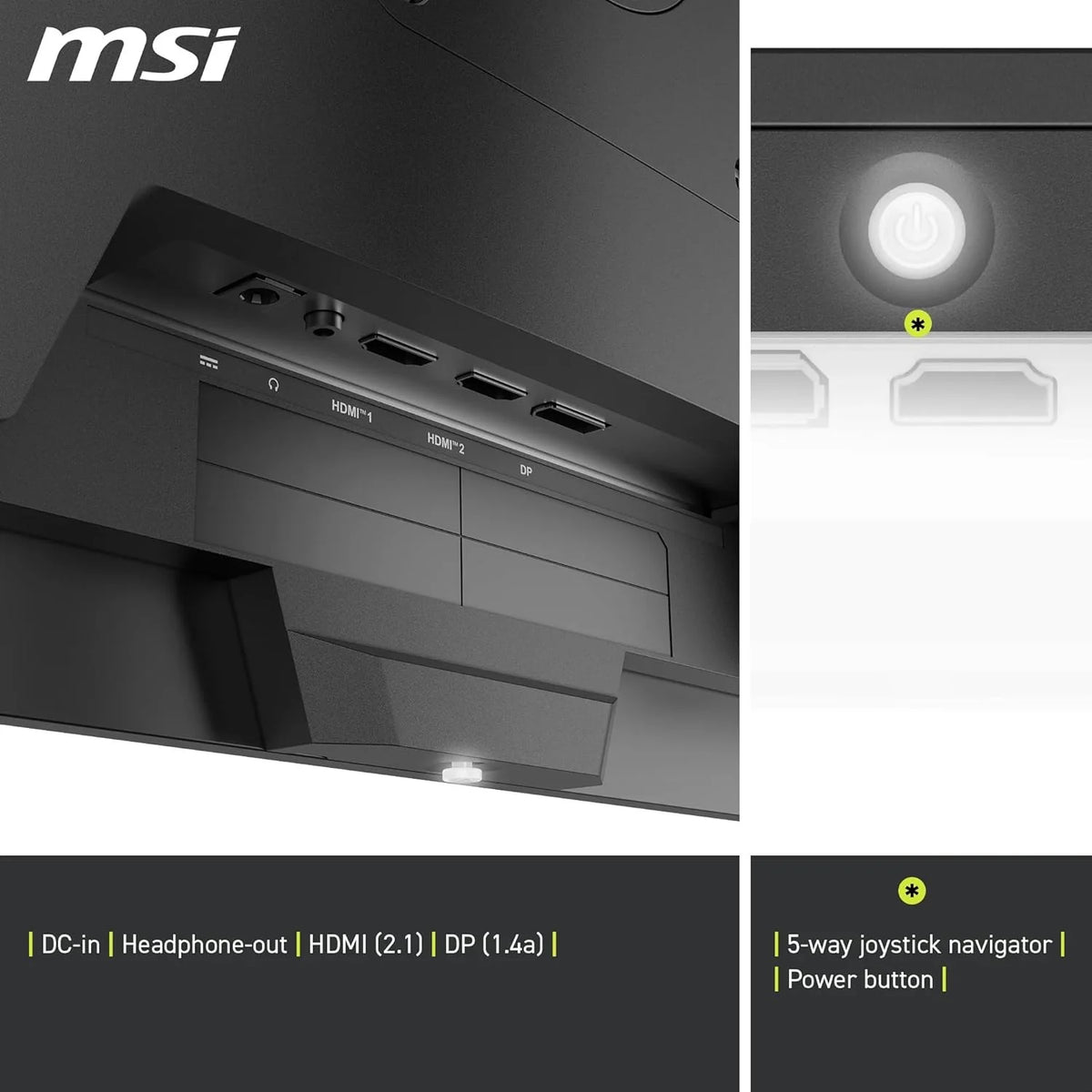 MSI MAG 273QP QD-OLED X24 Gaming Display 26,5" WQHD - Panel Quantum Dot OLED 2560 x 1440, 240Hz / 0,03ms, 99.1% DCI-P3, XXL) E≤2, DisplayHDR True Black 400 - DP 1.4a, HDMI 2.1.