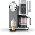 Ninja CREAMi Scoop & Swirl Maszyna do lodów i jogurtów z 2 pojemnikami, 13 funkcji, przygotowuje lody, kremowe lody, gelato, sorbety, smoothie i wiele więcej, dodatkowa opcja, Srebrna, NC701EU