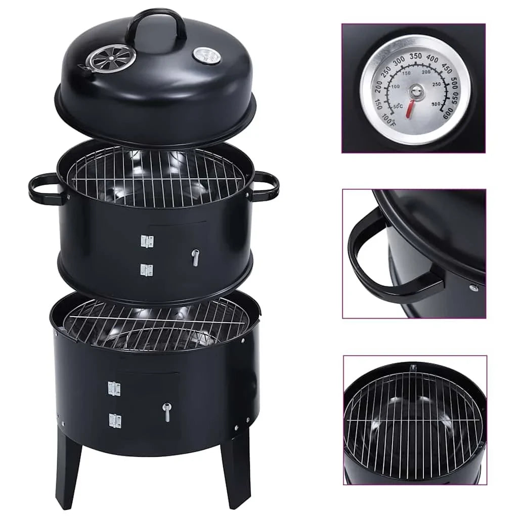 Grill Wędzarnia Węglowa 3 w 1 40x80 cm Vidaxl