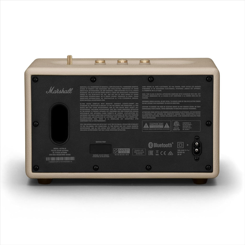 Marshall Acton Iii 1006005 Głośnik Bluetooth, Beżowy, 24,7 x 412 x 27,6 cm