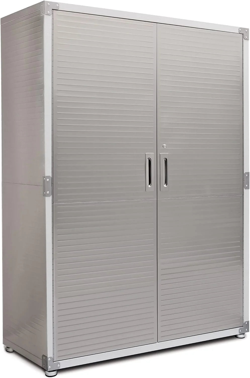 Seville Classics UHD16238 Mega szafka, 121,9 x 60,9 x 182,9 cm, metalowa, malowana proszkowo, szara