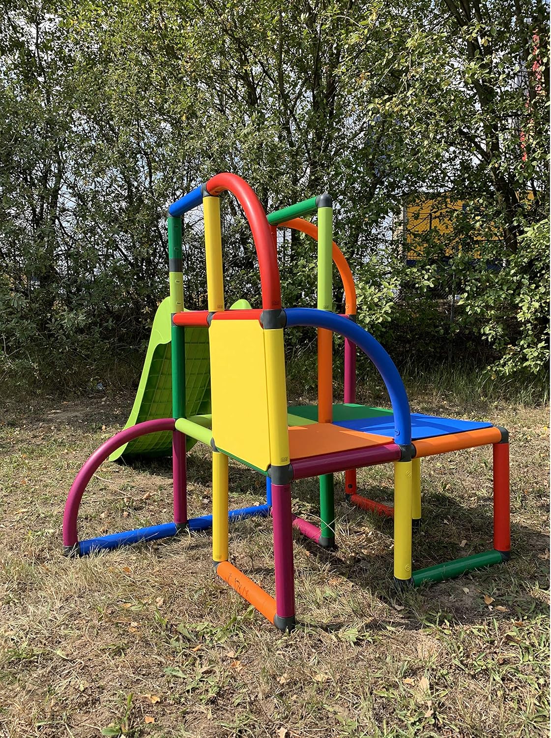 Move And Stic Olaf Plac Zabaw Wieża Wspinaczkowa ze Zjeżdżalnią dla Małych Dzieci do Pokoju Dziecięcego lub Sali Zabaw Tak samo Dobrze Pasuje do Ogrodu