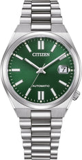 Zegarek damski Citizen Automatic z bransoletą ze stali nierdzewnej, 37 mm, szkło szafirowe, data, błękitny lód, NJ0200 w różnych wariantach