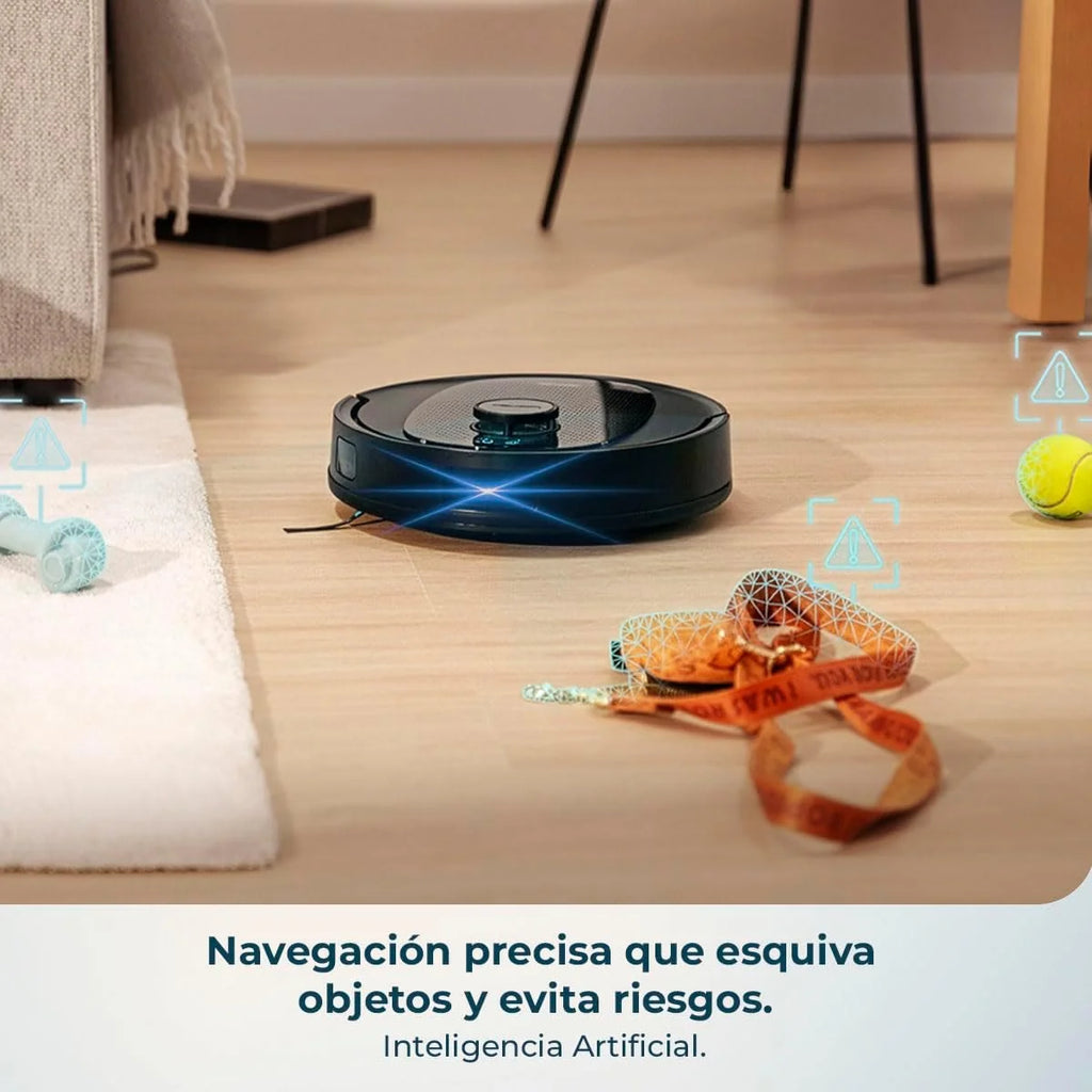 Robot sprzątający Cecotec z funkcją mopowania, stacją samoczyszczącą i sztuczną inteligencją Conga Y80 X-Treme. Nawigacja laserowa i sztuczna inteligencja, 13000 Pa, baza 2,5 l, autonomiczna praca do 220 m², sterowanie aplikacją 3.0