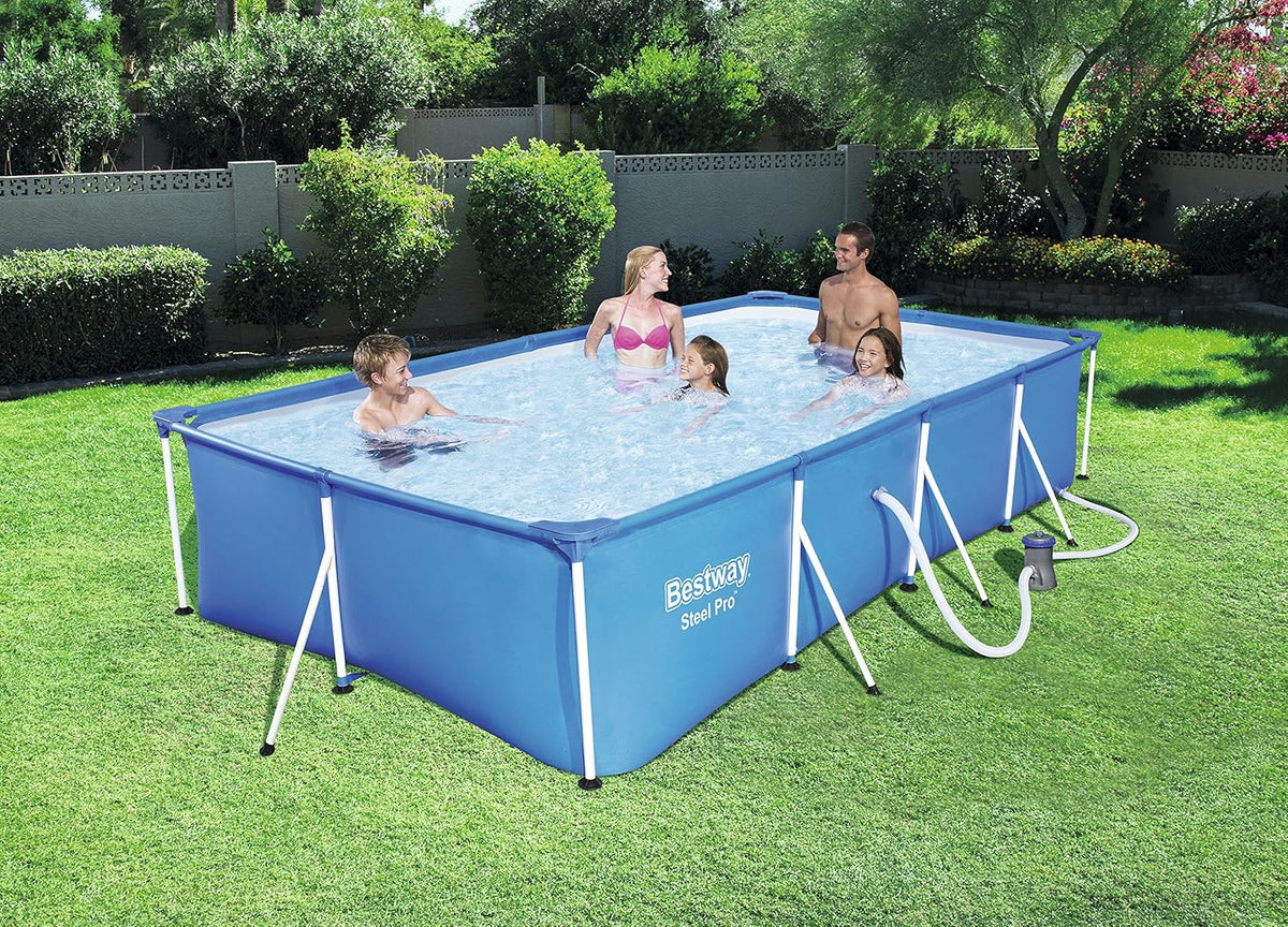 Bestway Steel Pro - Basen 5700 l, niebieski, 400 x 211 x 81 cm