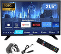 Telewizor Smart TV 22 cale z zasilaczem 12V i 230V. Android. Full HD. DVB-S2/C/T2/T. Do kamperów, samochodów kempingowych, domów, przyczep kempingowych, łodzi. (22 cale)