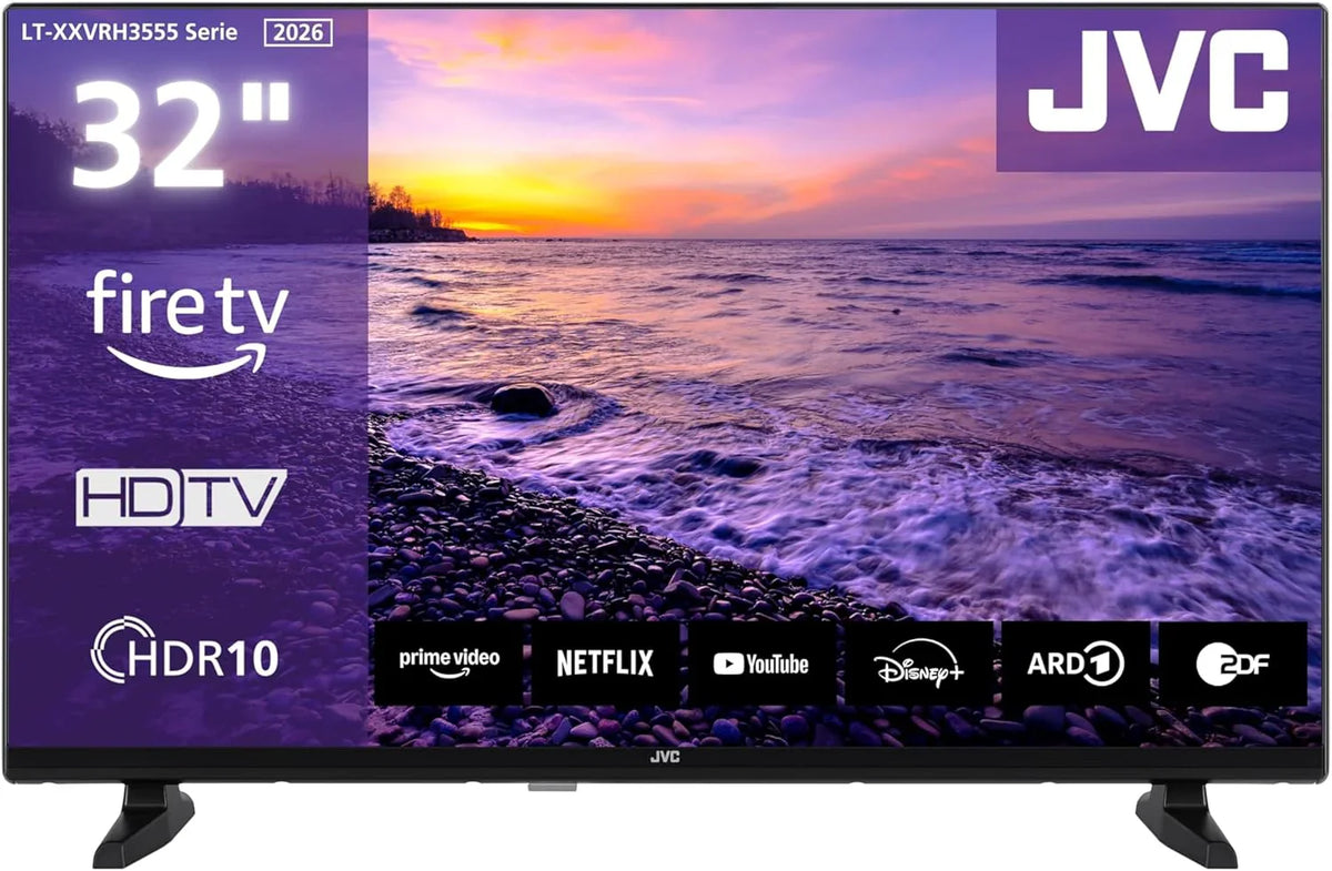 JVC Fire TV LT-32VRH3555 (2026) 32 Smart HDR-TV med Alexa röststyrning och trippel LED-tuner(HD-klar/32 Zoll)