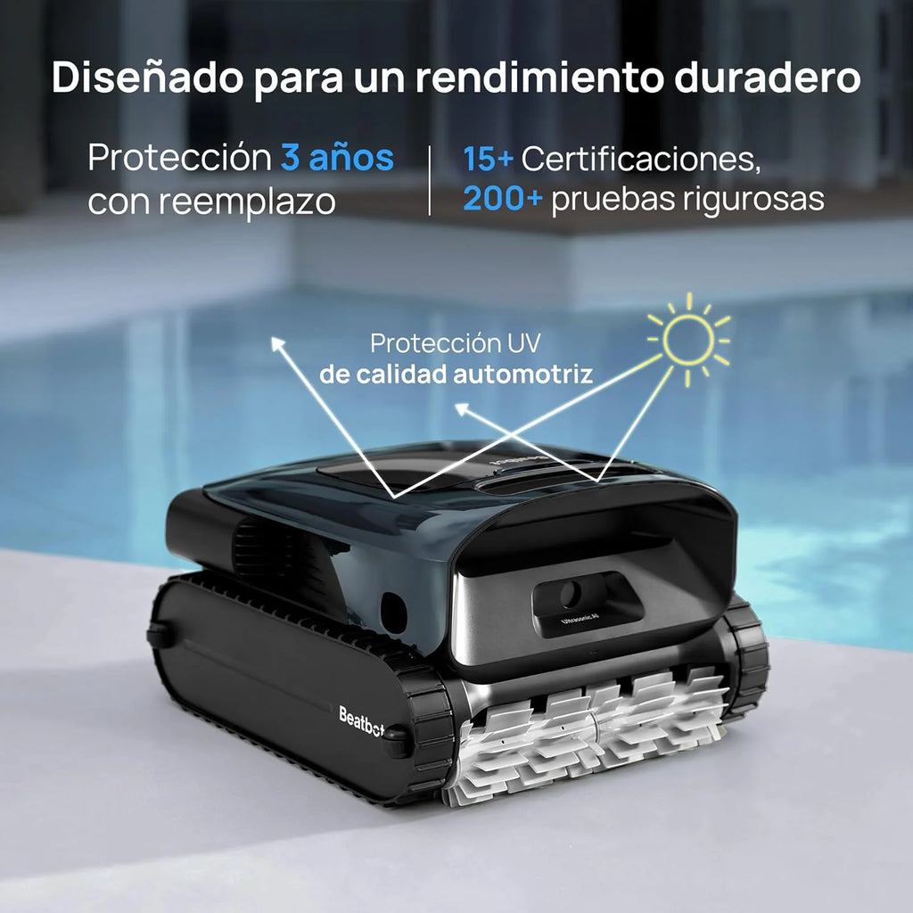 Beatbot AquaSense 2 Pro — Robot sprzątający do basenu, niezrównane czyszczenie 5 w 2, usuwa brud z powierzchni wody za pomocą zdalnej nawigacji, parkuje na powierzchni, klaruje wodę, do basenów