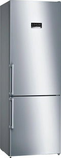 Bosch Serie 4 - Lodówko-zamrażarka, NoFrost, 203 x 70 cm, 438 L, VitaFresh, biała - KGN49XIDQ