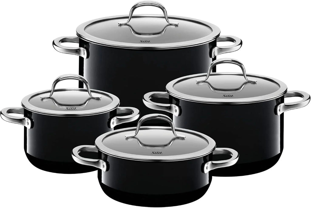 Schulte-Ufer Cookware Set, Copper, Silver, 5-Piece