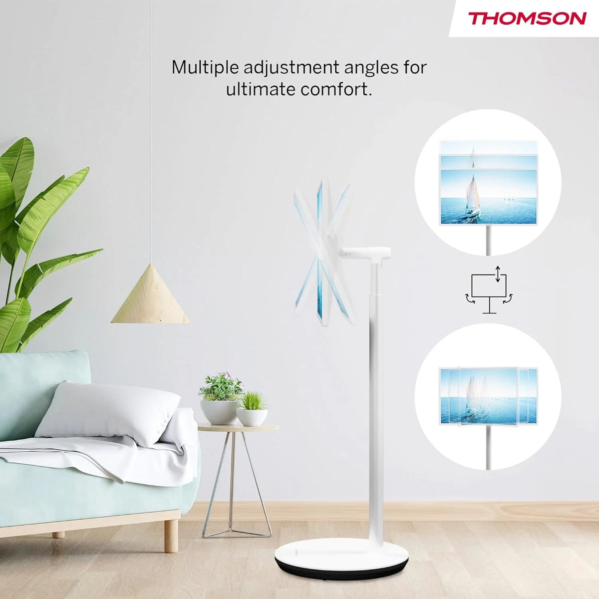 THOMSON 32 cale (81 cm) Go TV, przenośny telewizor Android – HD Ready (1366x768), sterowanie głosowe, Bluetooth 5.1, Wi-Fi, funkcja punktu dostępowego, do 4 godzin pracy na baterii – 32HA4M44