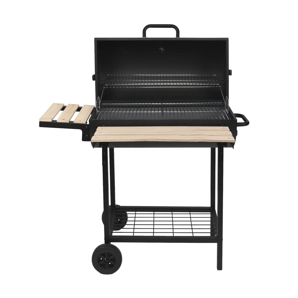 Grill węglowy i wędzarnia Red Deco Outdoor Kentucky czarny