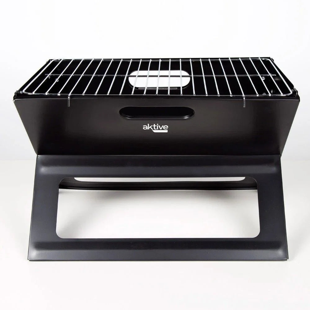 Przenośny i składany grill węglowy Aktive, 45x29x30cm, stalowy, z uchwytem do przenoszenia