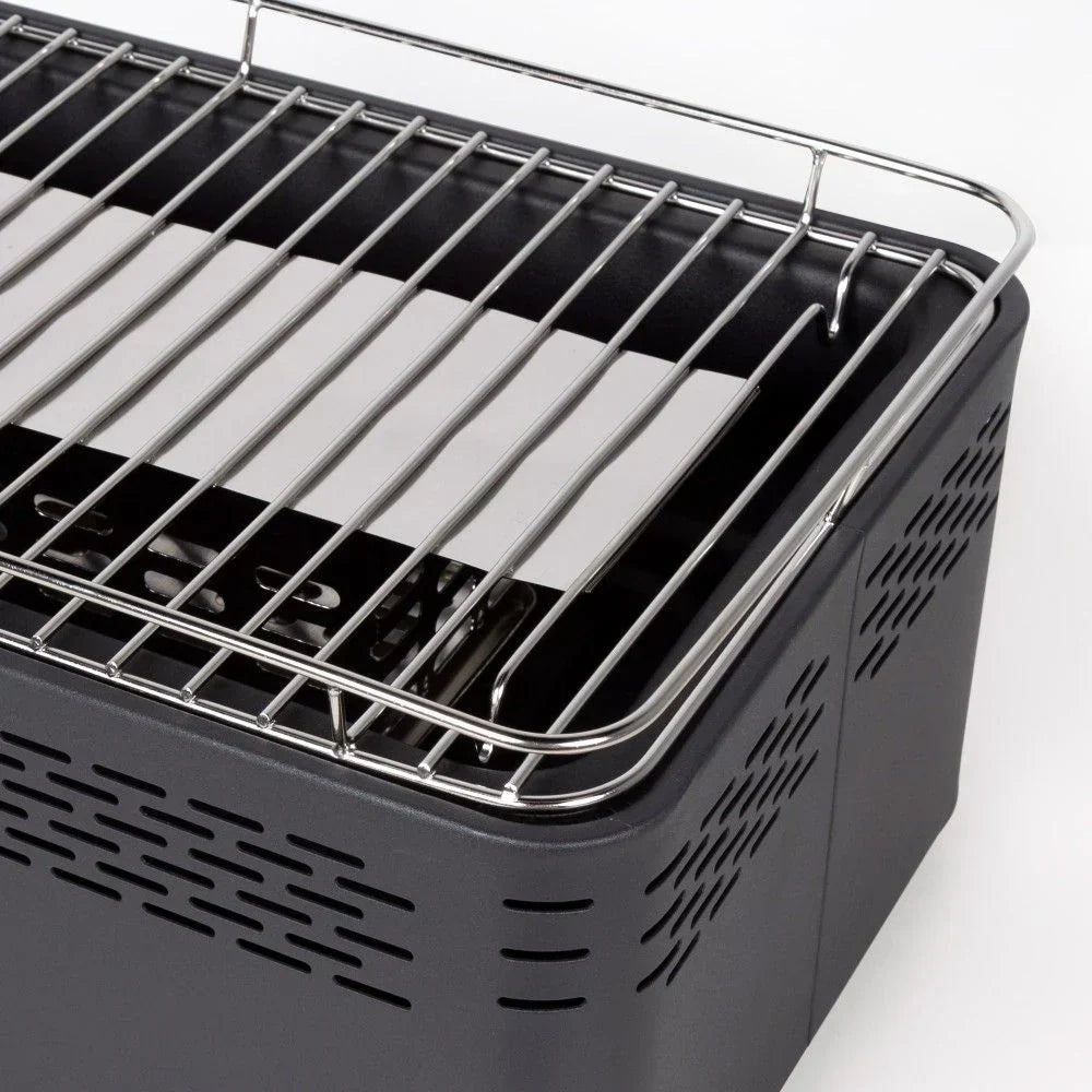 Przenośny grill węglowy Aktive, na baterie, bezdymny, wymiary 45x28x19cm, z ochroną przed kapaniem