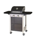 Grill Gazowy Birgitt Z 2 Palnikami Ze Stali Czarnej O Wymiarach 52x116x110 Cm