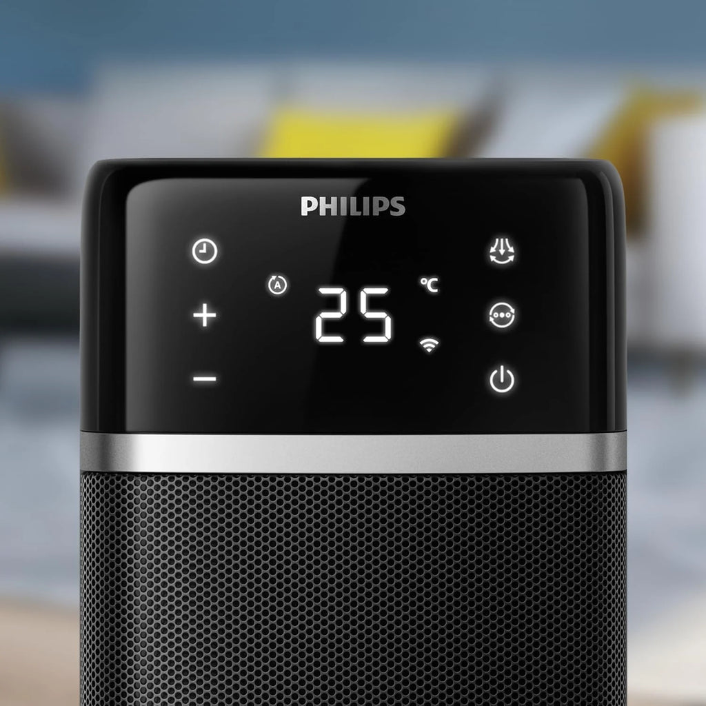 Philips Oczyszczacz i nawilżacz powietrza 2 w 1 z serii 3000, 131 m², filtr NanoProtect HEPA i filtr z aktywnym węglem usuwa 99,97% wszystkich niewidocznych cząstek, kolor biały (AC3737/10)