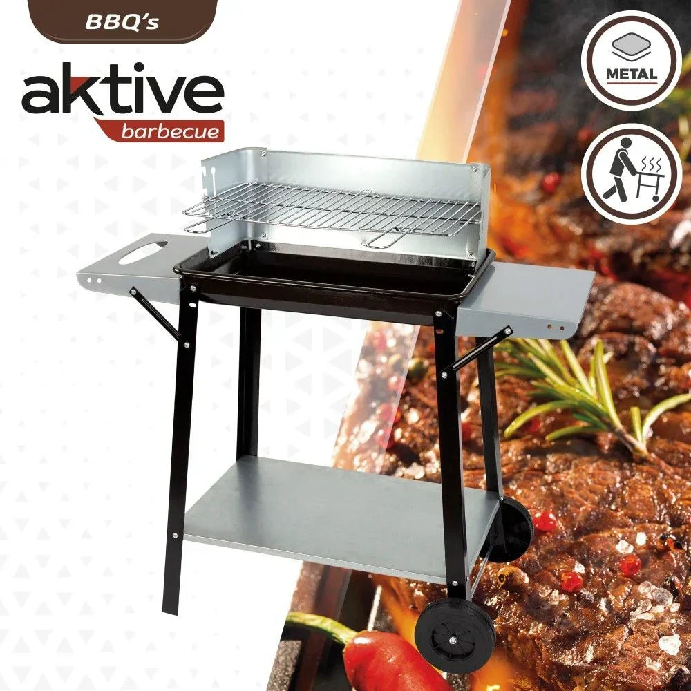 Przenośny Grill Węglowy Barbacoa 4 Poziomy Aktive