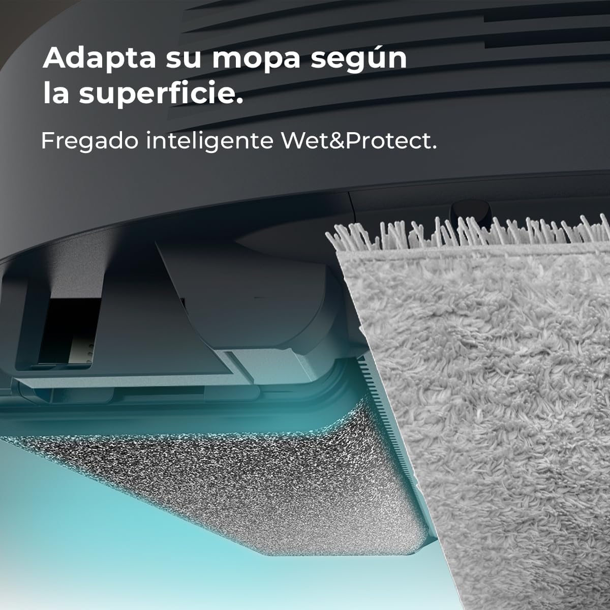 Robot odkurzający i mopujący Cecotec z AI, samoopróżniającą się stacją i technologią laserową Conga Z100. 20000 Pa, profesjonalne mopowanie z dwumateriałową ściereczką XXL, samoopróżnianie z kurzu, wody i czyszczenie ściereczek, aplikacja