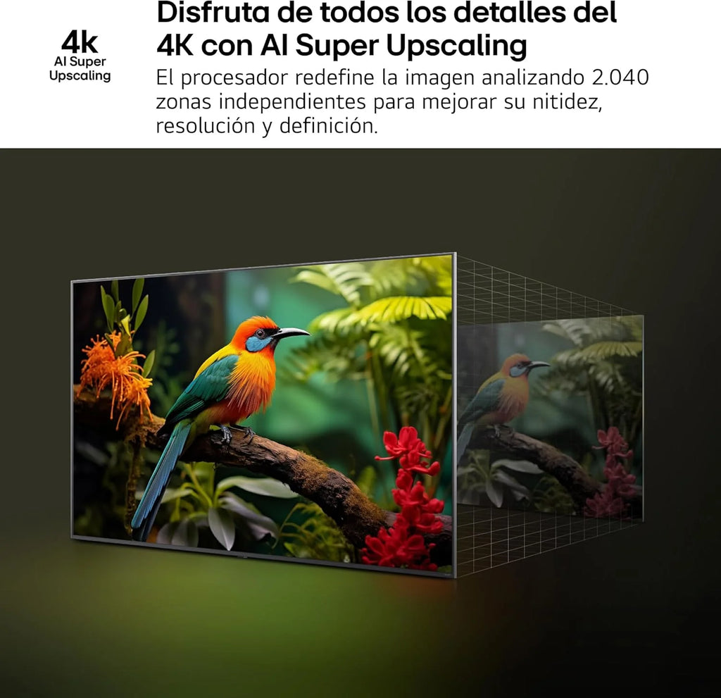 43NANO80A6B - Telewizor 43", 4K NanoCell, Smart TV, LED AI, WebOS 25, Wydajny i Inteligentny Procesor, Super Upscaling, Dolby Digital Plus, Alexa/Asystent Google, Czarny