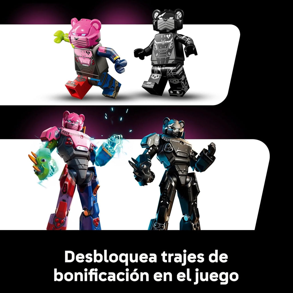 Fortnite Mecha Team Leader - Zestaw modeli do ekspozycji dla dorosłych - Ruchoma figurka z mieczem zabawkowym i minifigurką - Kolekcjonerski prezent dla graczy i fanów gier wideo 77078
