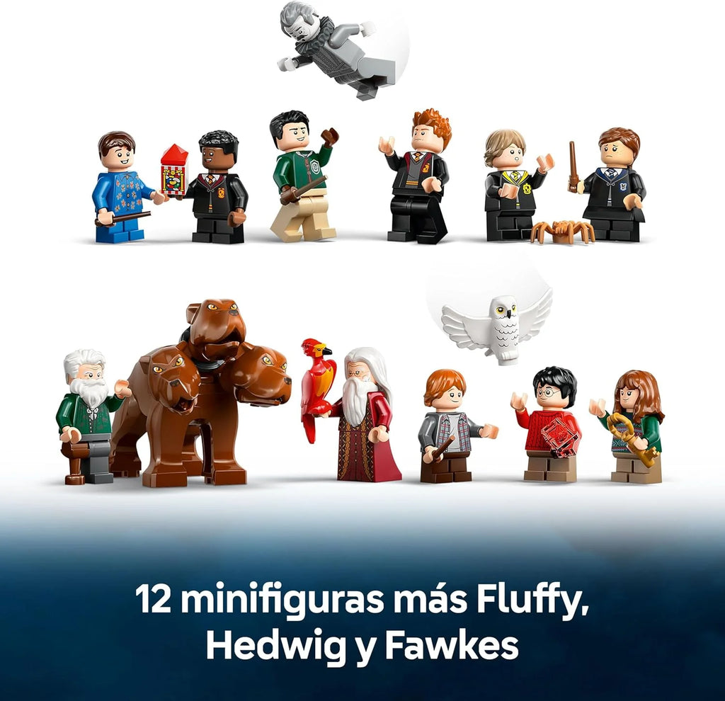 Harry Potter Zamek Hogwart: Wieża centralna — Zamek-zabawka z Komnatą Latających Kluczy i Szachami Czarodziejów — 12 minifigurek — Prezent dla dziewczynek i chłopców w wieku od 10 lat 76454