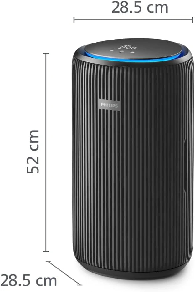 Oczyszczacz powietrza serii 4200, HEPA NanoProtect + podwójny filtr z aktywnym węglem, CADR 600m³/h dla 156m², bardzo cichy, inteligentny i energooszczędny (AC4221/11)