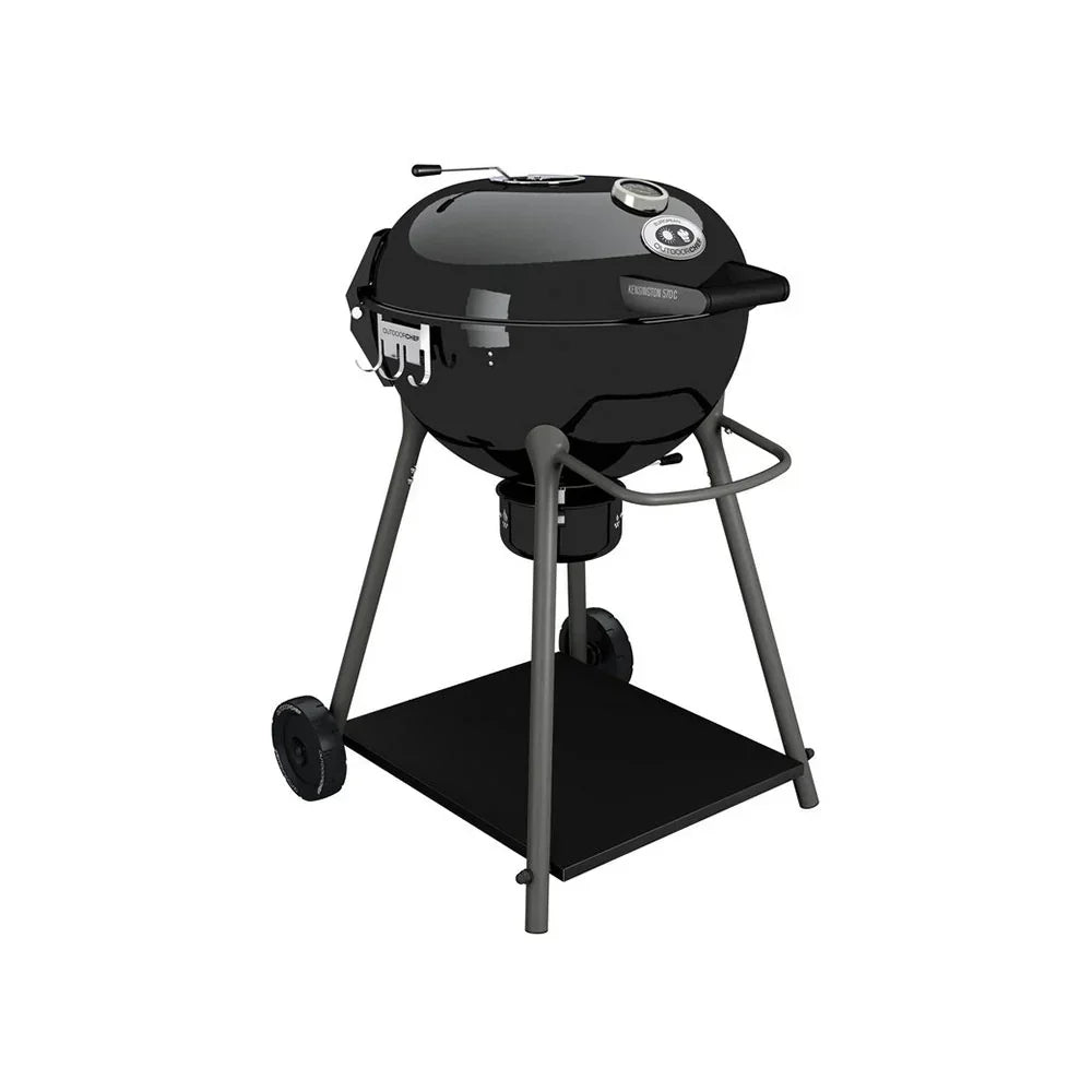 2026 Grill węglowy Outdoorchef KENSINGTON 570 C – System lejków do grillowania bezpośredniego/pośredniego – Czarny