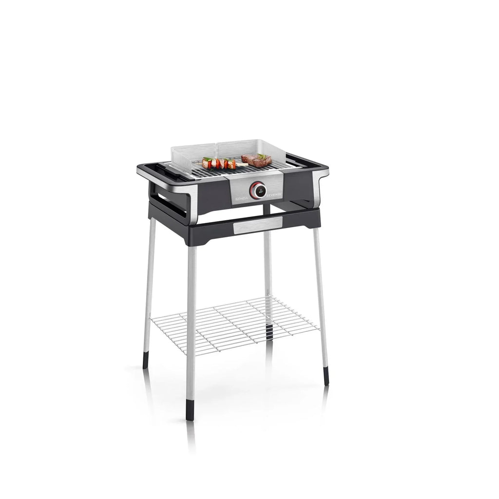 Severin Barbacoa Grill Elektryczny Z Cyfrowym Wyświetlaczem Oled Boost S Na Nóżkach Czarny Pg 8118