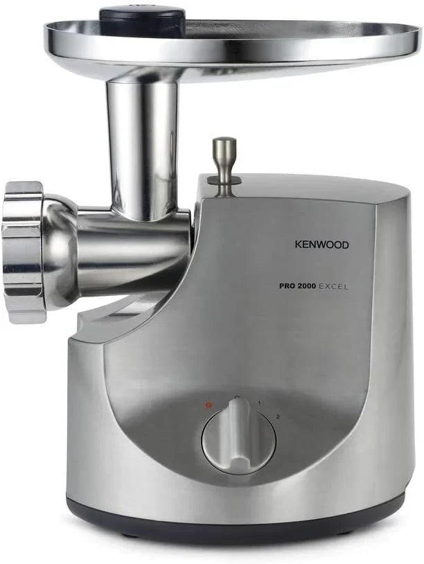 Maszynka do mielenia mięsa Kenwood Pro Food Mincer, elektryczna, 3 tarcze ze stali nierdzewnej, 2 prędkości, MG700, moc 2000W, srebrna