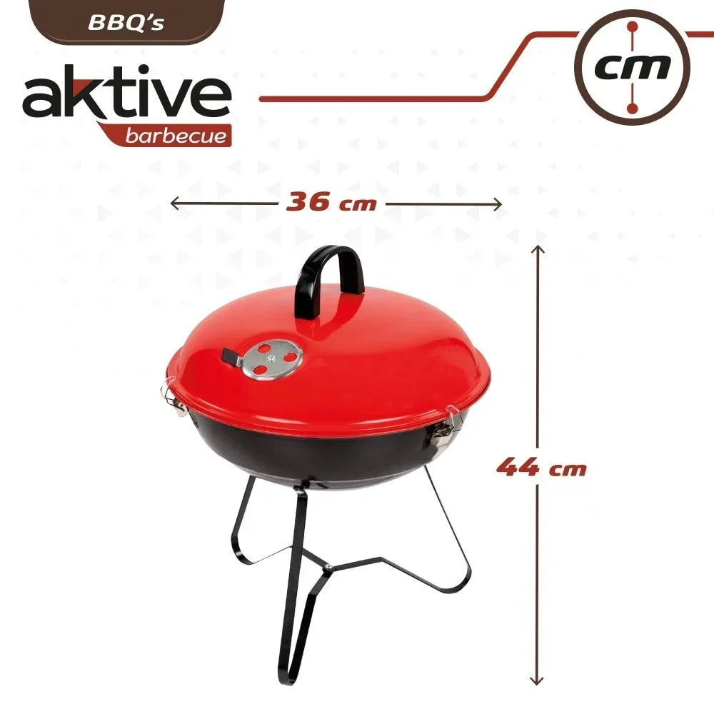 Okrągły Grill Z Pokrywką Aktive