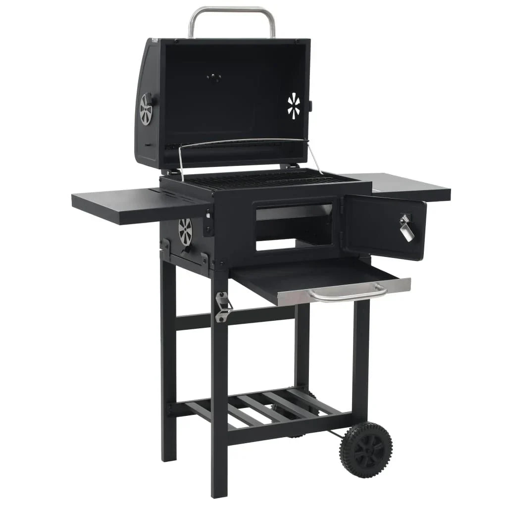 Piec Do Pizzy I Grill Zewnętrzny 3 w 1 Czarny Vidaxl