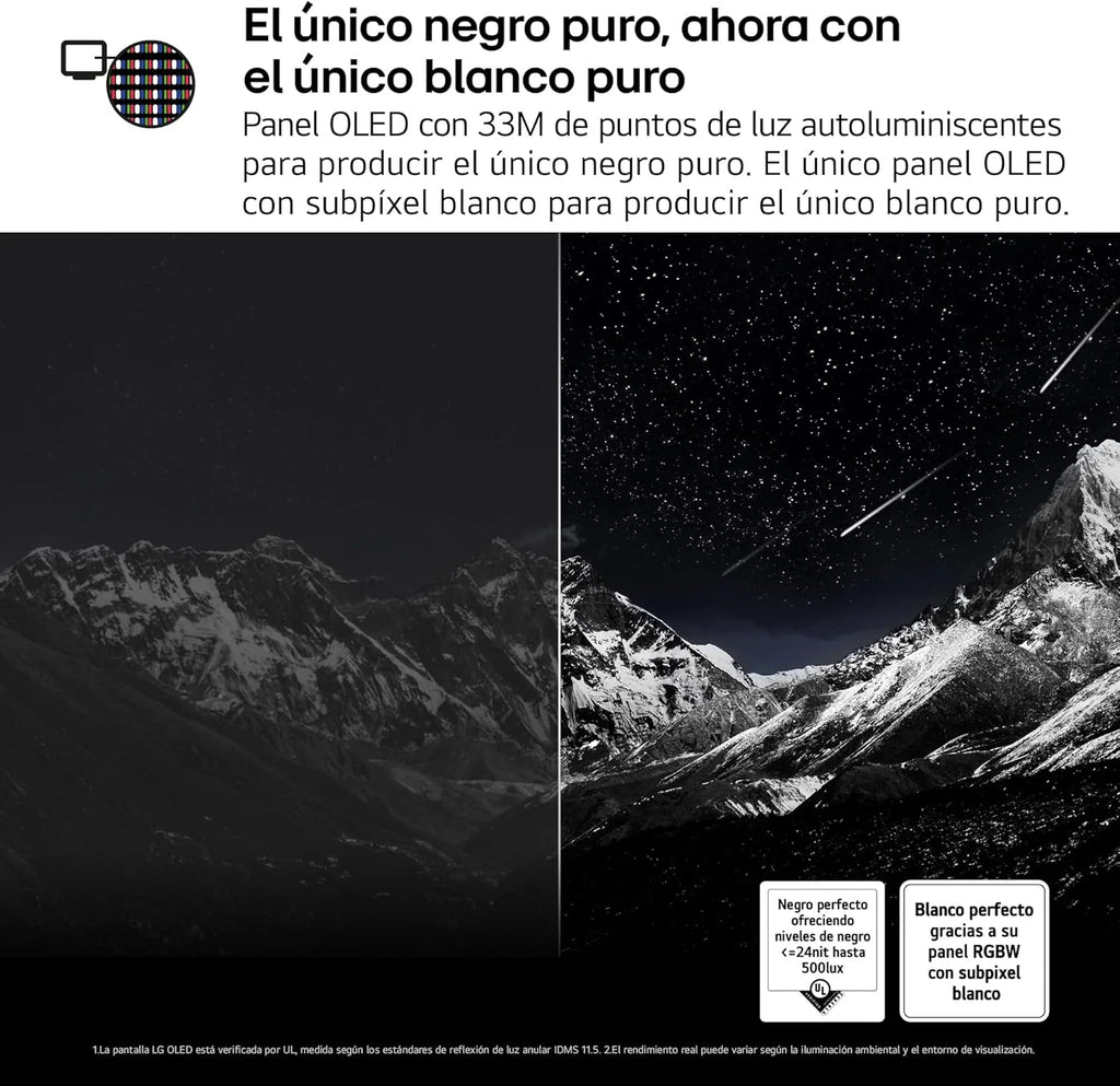 OLED48C54LA - Telewizor 48", OLED EVO 4K, Smart TV AI C5, WebOS 25, Super Upscaling, Dolby Vision i Dolby Atmos, AMD FreeSync, Alexa/Asystent Google, Czarny