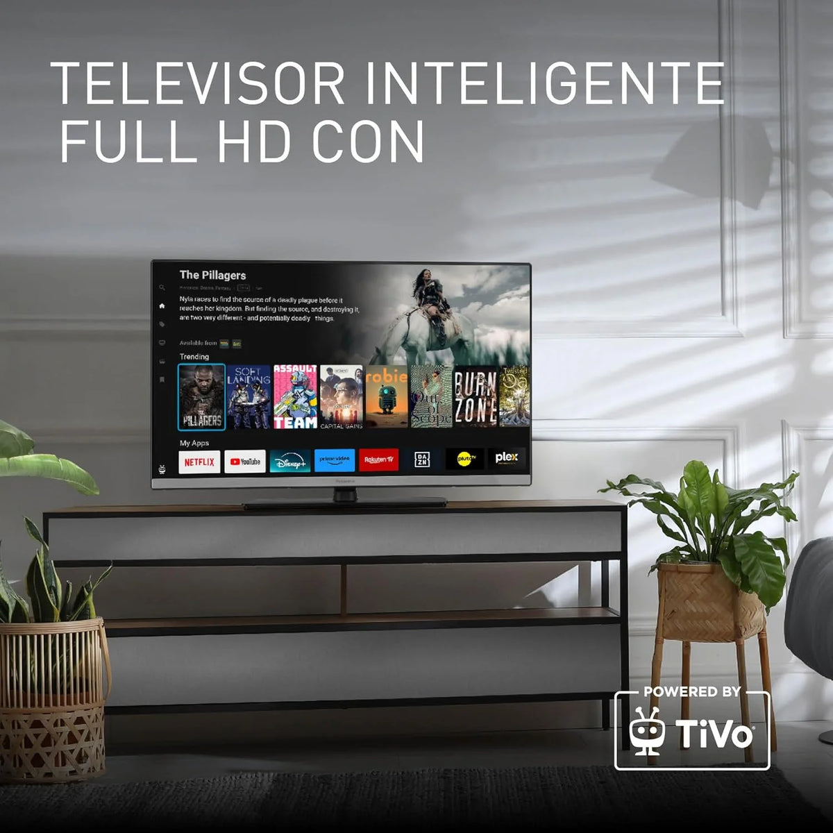 Panasonic TB-24S40AEZ, seria S40, 24-calowy telewizor Smart TV HD LED, 2024, TiVo, sterowanie głosowe Google i Alexa, tryb gry, odtwarzacz multimedialny, HDR, HDMI, WLAN, wyjątkowe wrażenia wizualne
