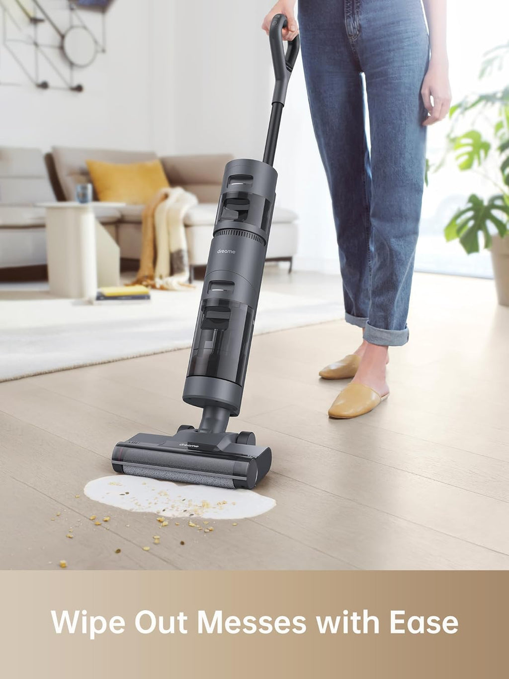 dreame H14 Pro odkurzacz na sucho i na mokro, płaska konstrukcja 180°, czyszczenie szczotki w temperaturze 60°C, suszenie w 5 min, automatyczne dozowanie roztworu, sterowanie aplikacją, 18 kPa