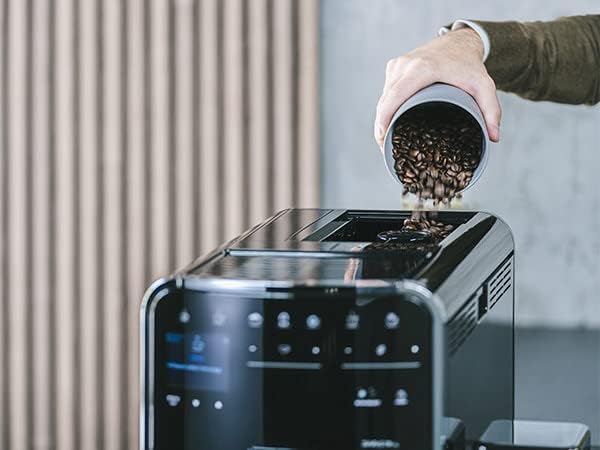Melitta Caffeo Barista TS Smart F850-101 ekspres do kawy ze zbiornikiem na mleko, aplikacja Connect na telefon (może nie być dostępna w języku polskim), One Touch, filtrowanie Pro Aqua, srebrny