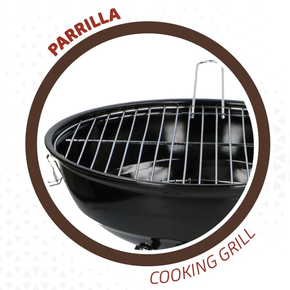 Okrągły Grill Z Pokrywką Aktive