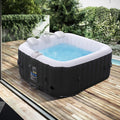 Arebos Dmuchane Jacuzzi SPA | Nadmuchiwane | Kwadratowe | Do Użytku Wewnętrznego i Zewnętrznego | 154x154cm | 4 Osoby | 130 Dysz Masujących | 600 L