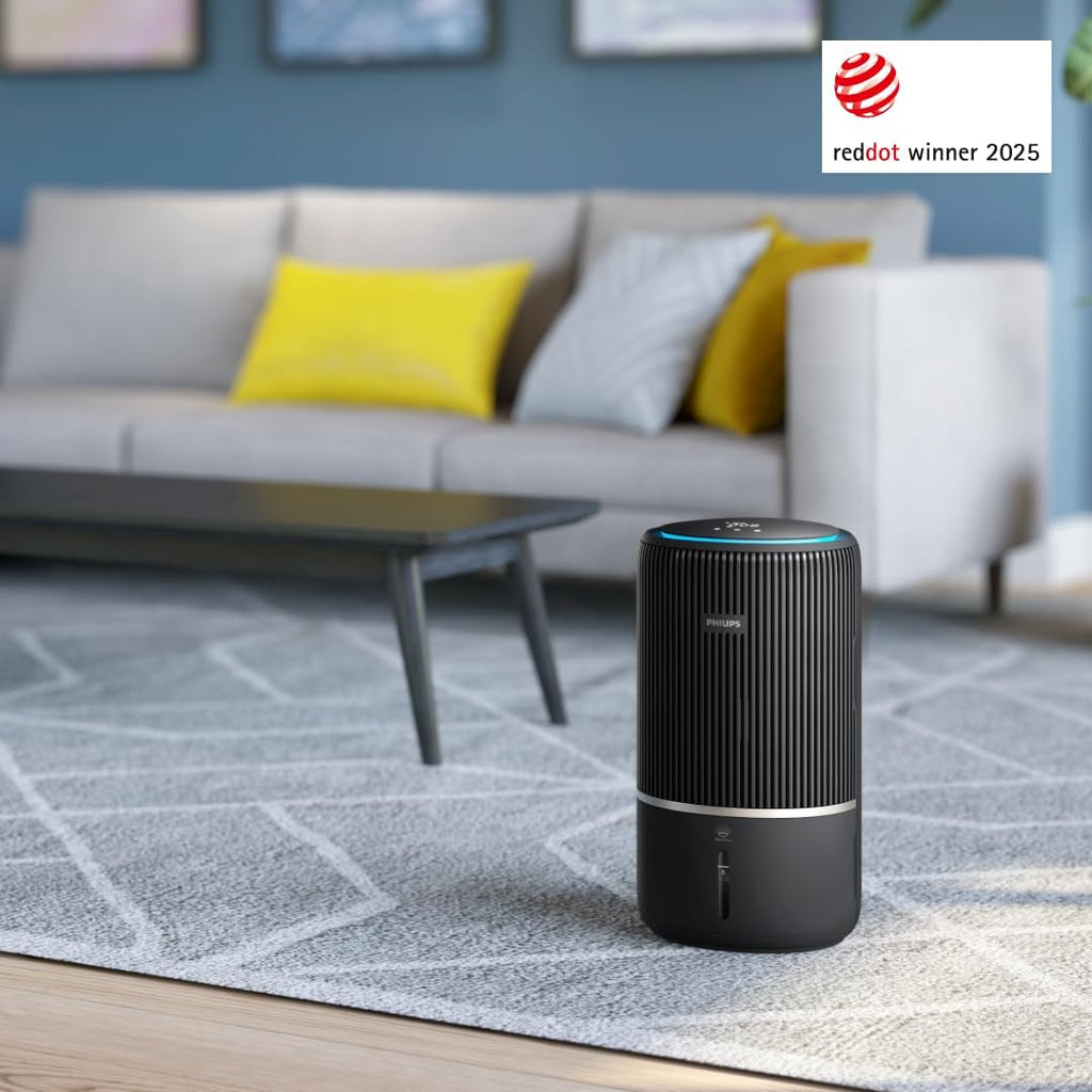 Philips Oczyszczacz i nawilżacz powietrza 2 w 1 z serii 3400, HEPA NanoProtect + filtr z aktywnym węglem, higieniczne nawilżanie 650 ml/h, CADR 300 m³/h dla 78 m² (AC3421/13)