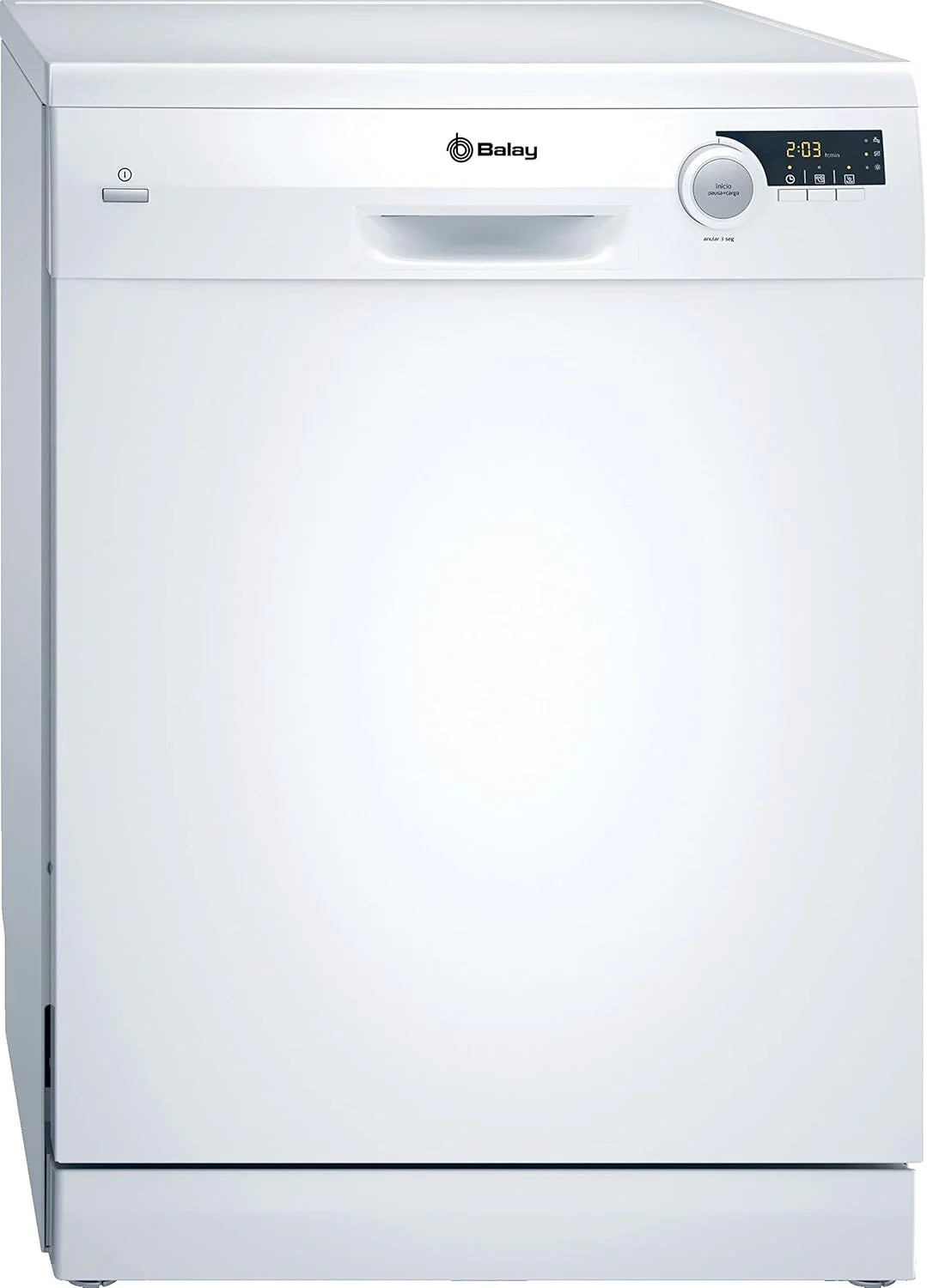 Balay - Zmywarka wolnostojąca, 60 cm, 12 kompletów naczyń, Program automatyczny codzienny, Pauza+Załadunek, ExtraCisza, Biała, 3VS506BP