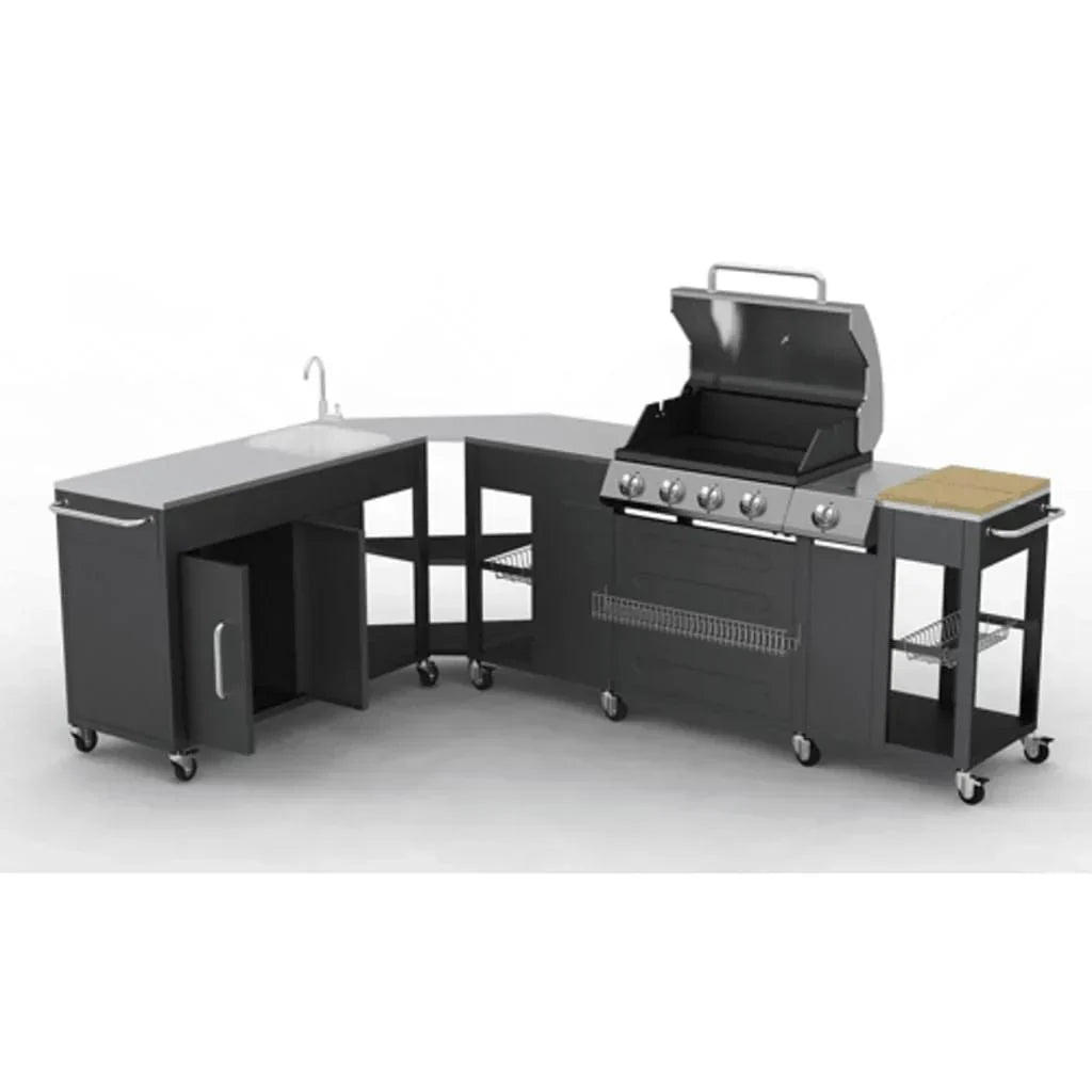 Grill gazowy Barbacoa 4+1 palniki VidaXL