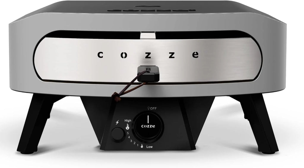 COZZE Gas Pizza Oven 17 inch – Large Outdoor Pizza Oven (50 mbar) – Pizza Oven with Regulator for Family Pizza