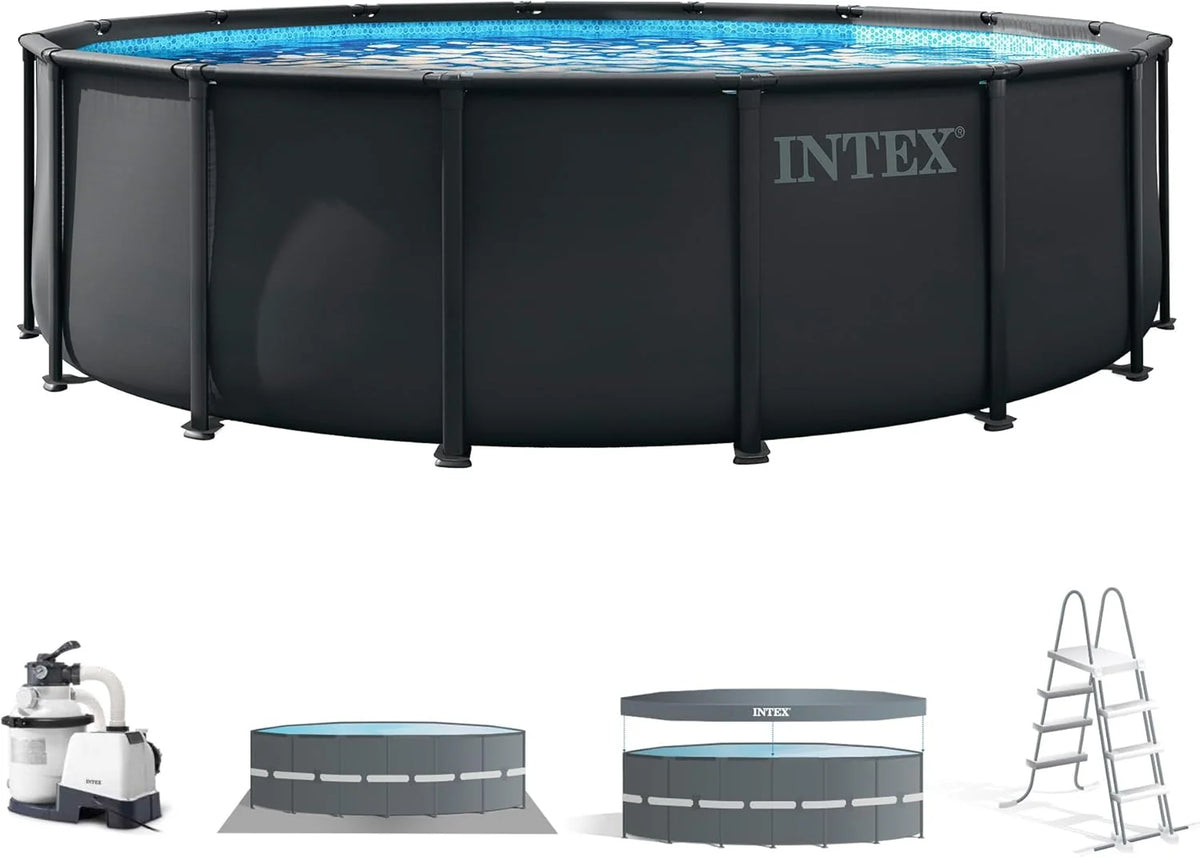 Intex Basen stelażowy okrągły Ultra XTR Frame 488x122 cm z pompą filtrującą (55216)