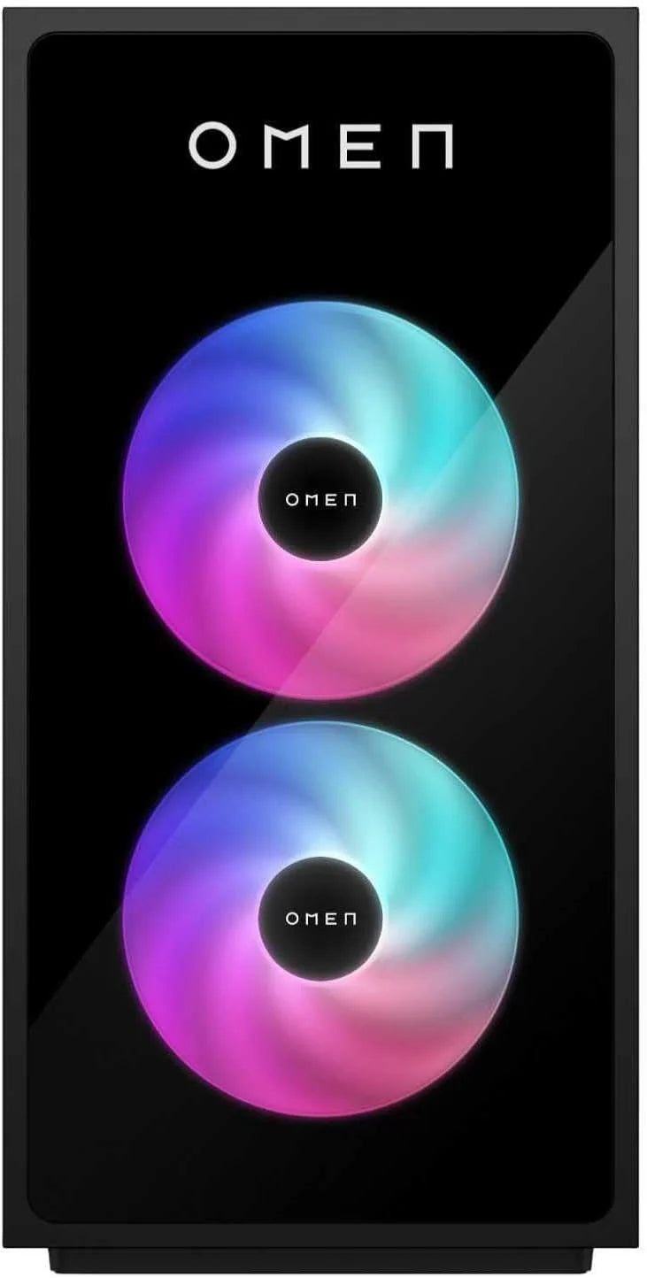 HP Komputer stacjonarny Gaming OMEN 35L GT16-0067ns (Procesor AMD Ryzen 7 8700F, 32GB RAM DDR5, 1TB SSD PCIe Gen4, NVIDIA GeForce RTX 5070 12GB, FreeDOS) - Czarny