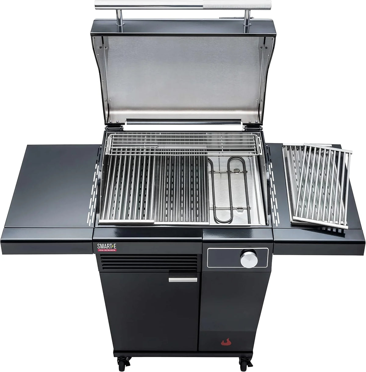 Char-Broil Grill Elektryczny SMART-E - Grill z E-POWER 90-370°C, precyzyjna kontrola temperatury, funkcja czyszczenia - Idealny do gotowania na świeżym powietrzu, w ogrodzie i na patio