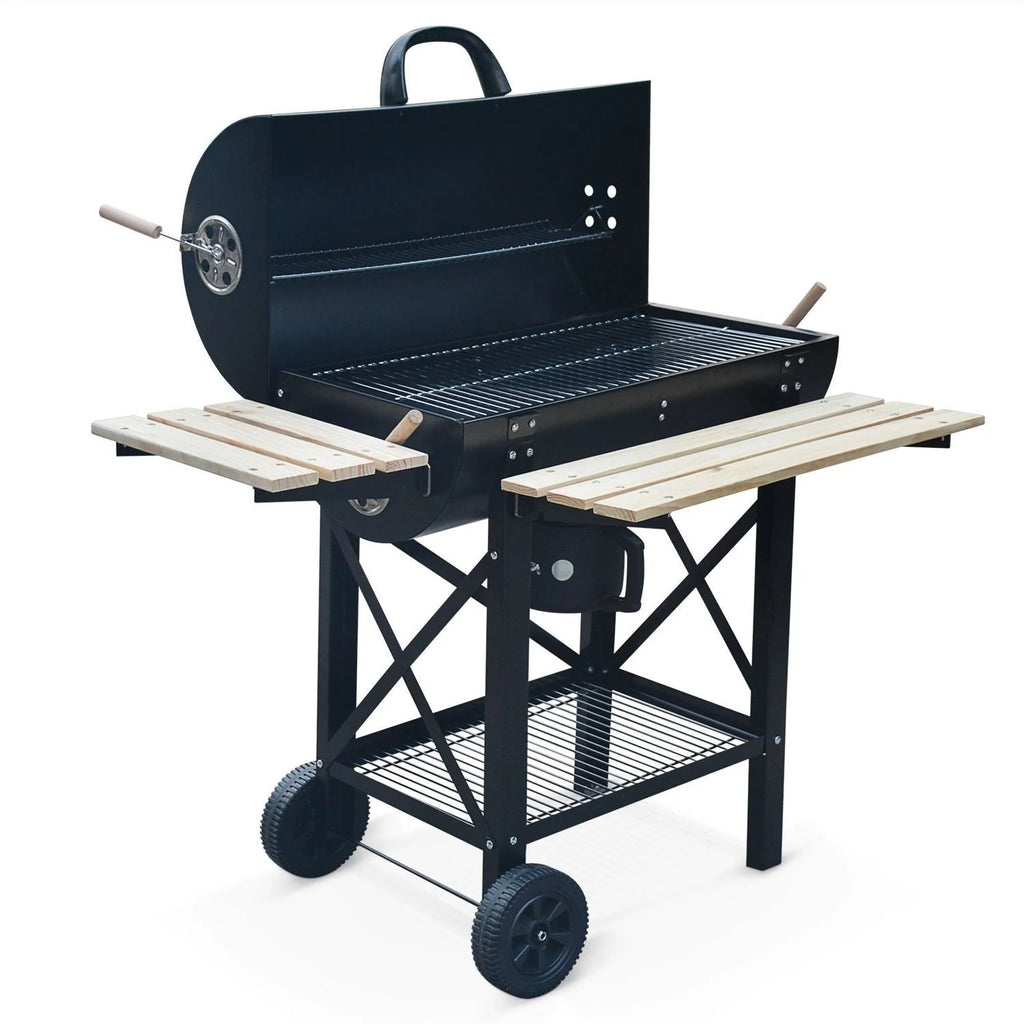 Grill węglowy Barbacoa Serge, kolor czarny, z popielnikiem -