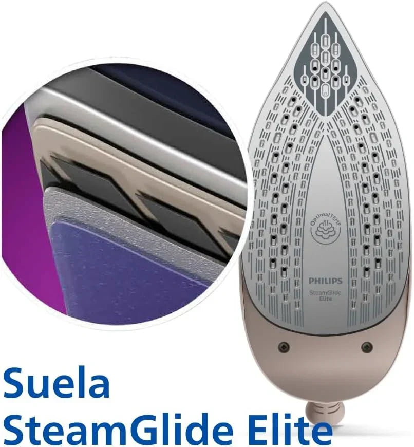 Stacja parowa Philips PerfectCare serii 7000 – uderzenie pary 600 g, ciśnienie 8,5 bar, OptimalTEMP, stopa SteamGlide Elite, wyjmowany zbiornik 1,5 l, prasowanie w pionie, łatwe odkamienianie (PSG7200/60)