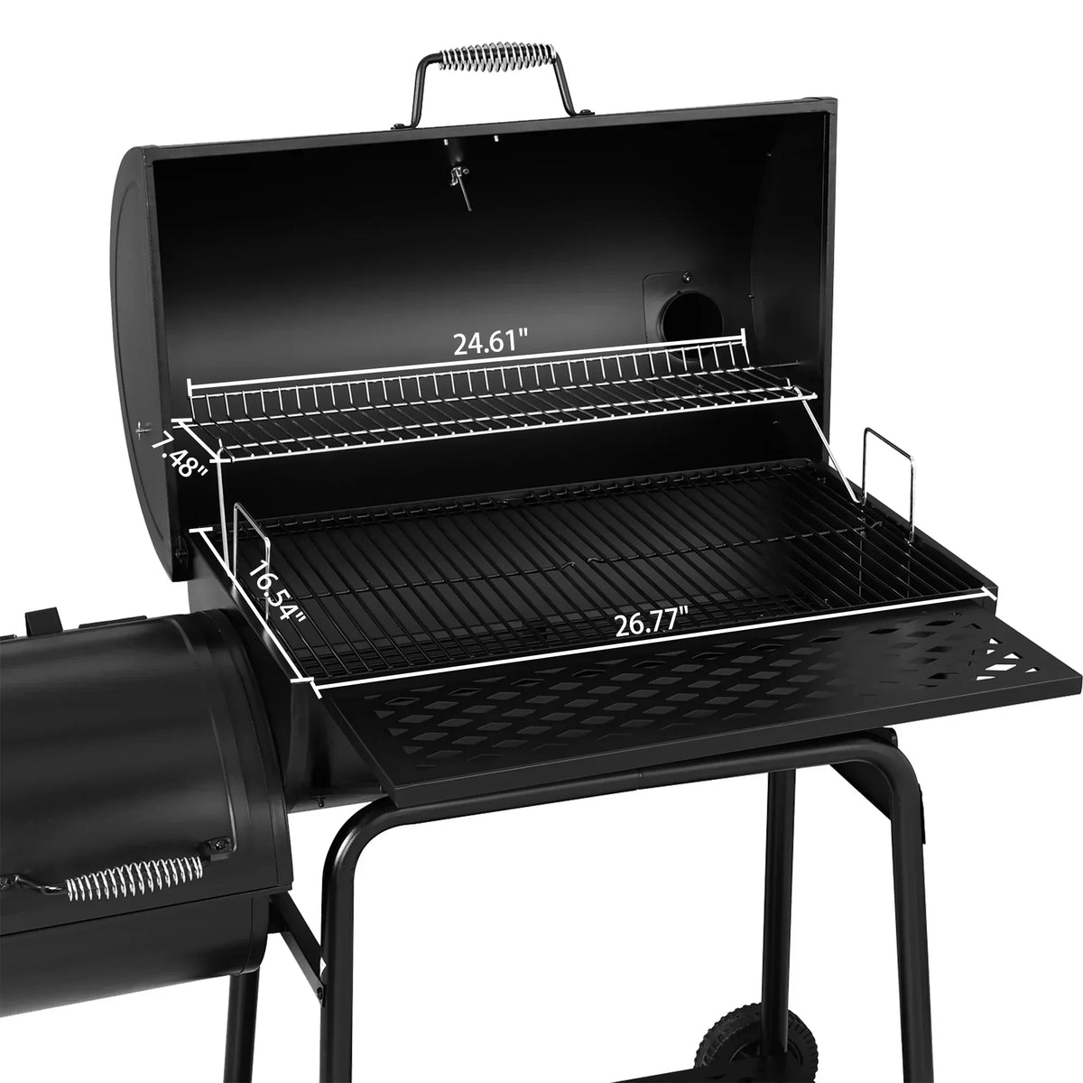 2026 Royal Gourmet CC1830F 30" grill węglowy z boczną wędzarnią