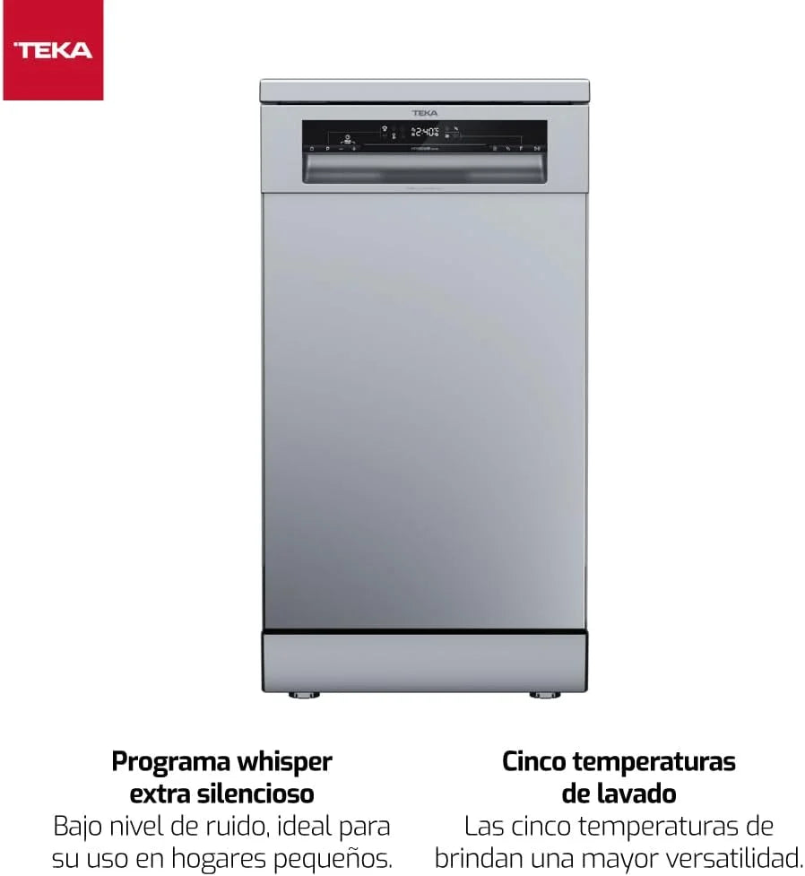 TEKA Zmywarka do zabudowy 45 cm, 10 kompletów naczyń, 6 programów zmywania, IonClean, DFS 24650