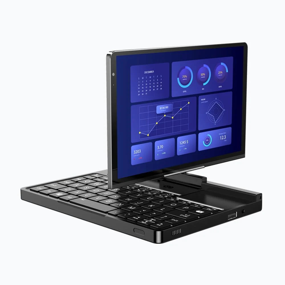GPD Pocket 4 (8840U) Ultraprzenośny komputer PC z aluminium z systemem Windows 11, obrotowy ekran 8.8" Ultra HD 180°, Ryzen 7 8840U, 16 GB RAM LPDDR5x, 1 TB SSD NVMe, Wi-Fi 6E, Ethernet 2.5G, Bluetooth 5.3